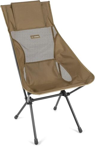 Helinox Sunset Chair Lightweight High-Back Collapsible Camping Chair Coyote tan, 3.4Ibs Outdoor Chairs, Picnic Chair, Portable Camping Chair, with Side Pockets in Saudi Arabia