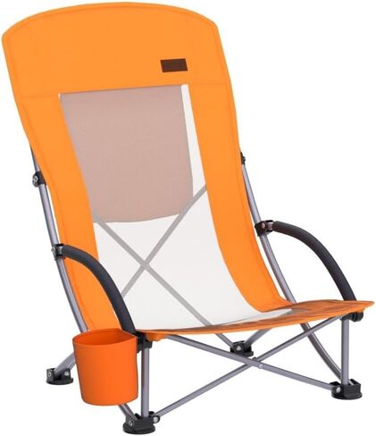 Nice C High Back Beach Chair, Sling Sand River Lake Chair (2 Pack Blue) in Kuwait