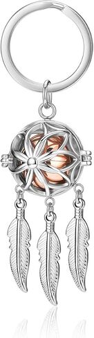 Cremation Jewelry Dream Catcher Urn Keychain for Ashes Women Feather Urn Locket for Ash Holder Keepsake Urn Keychain in Saudi Arabia
