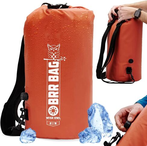 حقيبة ظهر مبرد من Wise Owl Outfitters - حقيبة تبريد معزولة ومضادة للتسرب ومقاومة للماء للتخييم وقوارب الكاياك والمشي لمسافات طويلة والنزهة والشاطئ - 20 لتر و30 لتر in Kuwait