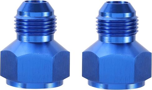 TOMALL 10AN Female to 8AN Male Flare Reducer Adapter Aluminum Flare Reducing Hose Union Fittings 2PCS(Blue) in Saudi Arabia