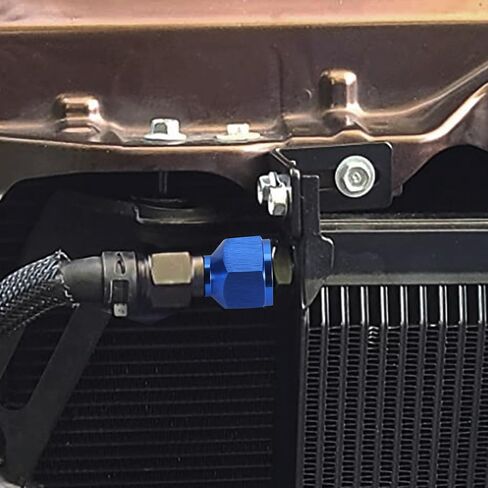 TOMALL 10AN Female to 8AN Male Flare Reducer Adapter Aluminum Flare Reducing Hose Union Fittings 2PCS(Blue) in Saudi Arabia