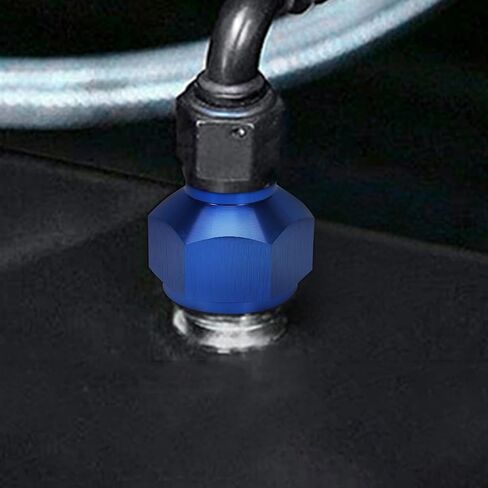 TOMALL 10AN Female to 8AN Male Flare Reducer Adapter Aluminum Flare Reducing Hose Union Fittings 2PCS(Blue) in Saudi Arabia