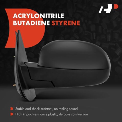 A-Premium Driver Side Manual Door Mirror - Compatible with Chevy Silverado 1500 2500 3500 07-13 & GMC Sierra 1500 2500 3500 - Non-Heated Manual Folding Outside Rear View Mirror in Saudi Arabia