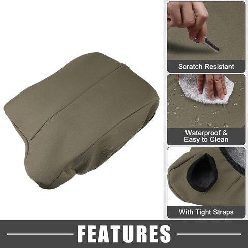 Car Center Console Seat Armrest Cover Interior Protective Lid Storage Covers Trim for Honda Accord 2013-2017 Black in Saudi Arabia