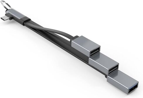 Visixa® USB Adapter - 3-in-1 USB C Adapter to USB - USB C to USB 3.0 and 2 x USB 2.0 - Cable Otg Adapter USB C - USB C to USB Adapter - For iPad MacBook Dell Samsung Galaxy Huawei in Saudi Arabia