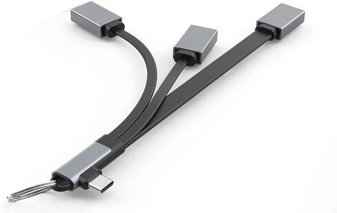 Visixa® USB Adapter - 3-in-1 USB C Adapter to USB - USB C to USB 3.0 and 2 x USB 2.0 - Cable Otg Adapter USB C - USB C to USB Adapter - For iPad MacBook Dell Samsung Galaxy Huawei in Saudi Arabia
