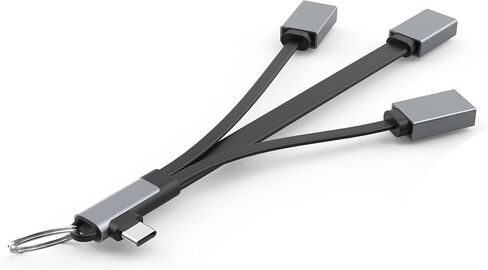 Visixa® USB Adapter - 3-in-1 USB C Adapter to USB - USB C to USB 3.0 and 2 x USB 2.0 - Cable Otg Adapter USB C - USB C to USB Adapter - For iPad MacBook Dell Samsung Galaxy Huawei in Saudi Arabia
