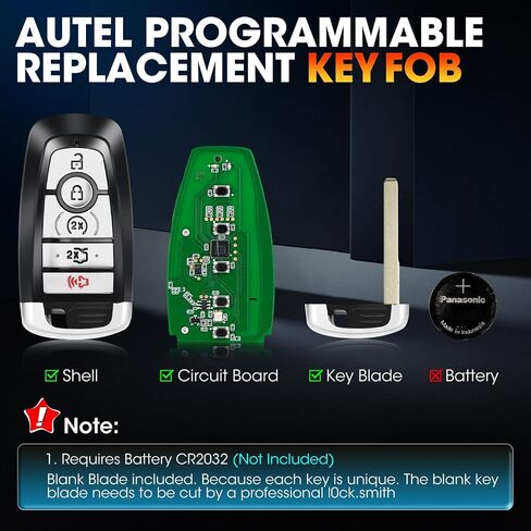 Autel MaxiIM IKEYFD005AL Key FOB Replacement for F-o-r-d, 2024 5 Buttons Programmable Smart Key, OE-Quality Blank Car Clicker Transmitter 130FT/40M, Work w/Autel KM100 IM508S IM608S II IM608S PRO II in Saudi Arabia