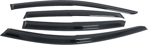 MotorFansClub 4PCS Window Visor Vent Fit for Nissan Altima Sedan 2013 2014 2015 Window Deflectors Sun Rain Guard All Black Color in Saudi Arabia