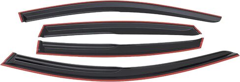 MotorFansClub 4PCS Window Visor Vent Fit for Nissan Altima Sedan 2013 2014 2015 Window Deflectors Sun Rain Guard All Black Color in Saudi Arabia