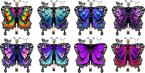 DawnHope Butterfly Wings for Women, Halloween Costume Adults Fairy Wings Ladies Cape with Mask and Antenna Headband in Saudi Arabia