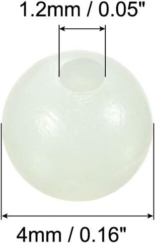 PATIKIL Luminous Fishing Beads, Plastic Glow Fishing Bait Eggs Rig Beads Tackle Tool in Kuwait