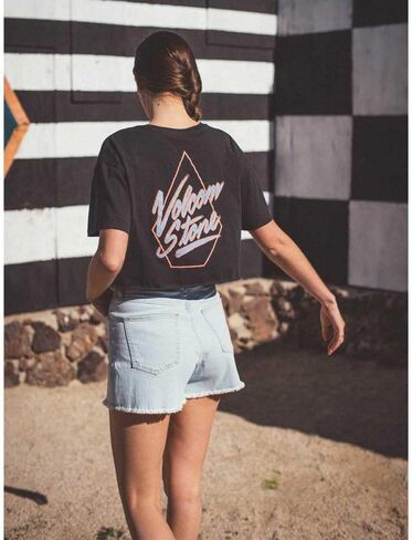 Volcom Women's Just a Trim Short Sleeve Crop Tee in Saudi Arabia