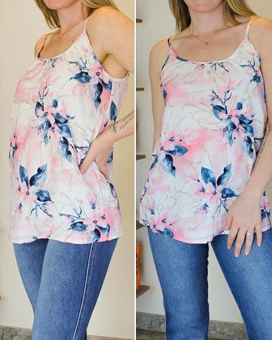 Zeagoo Womens Summer Sleeveless Tops Scoop Neck Cute Tank Camisole Casual Loose Fit Tops in Kuwait