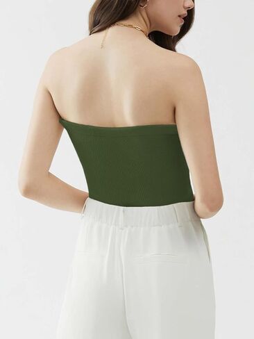 Womens Tube Tops Summer Twist Knot Front Knit Bandeau Sweetheart Neck Ribbed Sleeveless Strapless Y2K Crop Tank Corset Top in Saudi Arabia