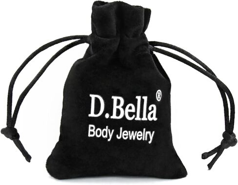 D.Bella أقراط للنساء الرجال الفولاذ المقاوم للصدأ الأسود القرط مسمار هيبوالرجينيك الماس هوب أقراط ثقب المجوهرات in Kuwait