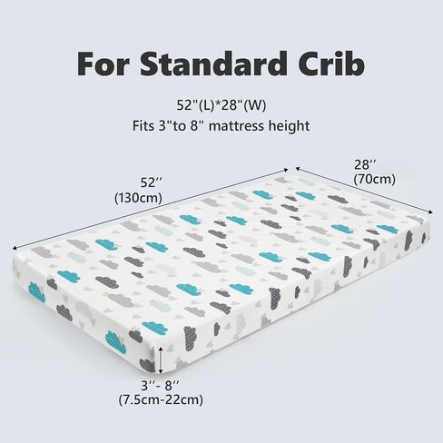 Baby Crib Sheets for Boys Girls, Super Soft Toddler Bed Sheets, 2 Pack Sheets for Standard Crib Mattress 28x52in, Brilliant Little Flowers in Saudi Arabia