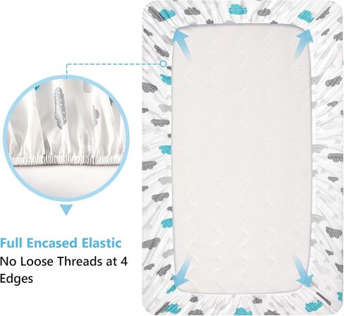 Baby Crib Sheets for Boys Girls, Super Soft Toddler Bed Sheets, 2 Pack Sheets for Standard Crib Mattress 28x52in, Brilliant Little Flowers in Saudi Arabia
