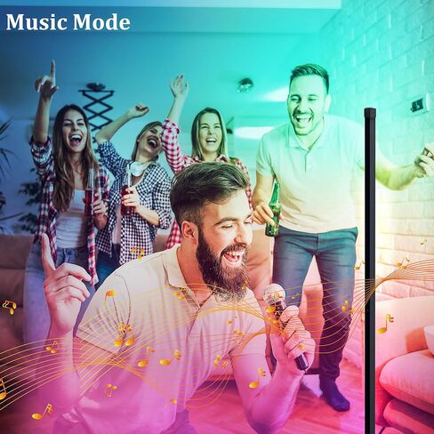 مصباح أرضي LED ضوء زاوية RGB لون متغير ومزامنة موسيقى خافتة مع جهاز تحكم عن بعد لغرفة المعيشة وغرفة النوم وغرفة الألعاب وتزيين الحفلات in Kuwait