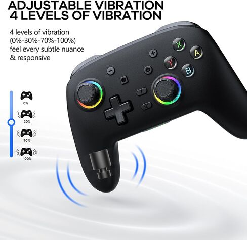 AROEVEIB Switch Controllers, Switch Pro Controller Support Dual Vibration/Motion Control/6-Axis Gyro, Compatible with Nintendo Switch/Switch Lite/OLED in Saudi Arabia