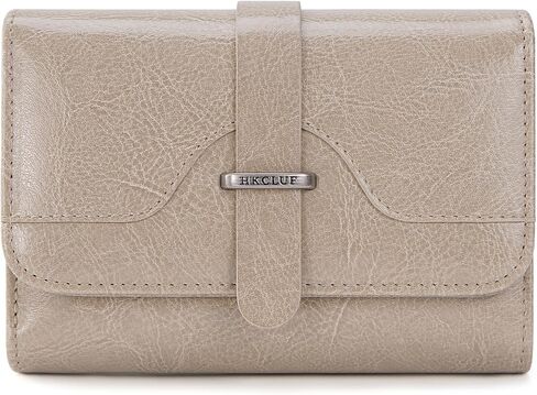 HKCLUF Small Wallets for Women RFID Blocking Wallets Bifold Leather Wallets Ladies Card Holder Zip Coin Purse With ID Window(darkblue) in Saudi Arabia