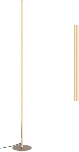 JONATHAN Y JYL7007A Iris 59.5" Integrated Dimmable LED Floor Lamp Modern Standing Lamp Contemporary for Bedrooms, Living Room, Office, Reading, Chrome in Saudi Arabia