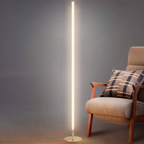 JONATHAN Y JYL7007A Iris 59.5" Integrated Dimmable LED Floor Lamp Modern Standing Lamp Contemporary for Bedrooms, Living Room, Office, Reading, Chrome in Saudi Arabia