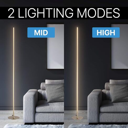 JONATHAN Y JYL7007A Iris 59.5" Integrated Dimmable LED Floor Lamp Modern Standing Lamp Contemporary for Bedrooms, Living Room, Office, Reading, Chrome in Saudi Arabia