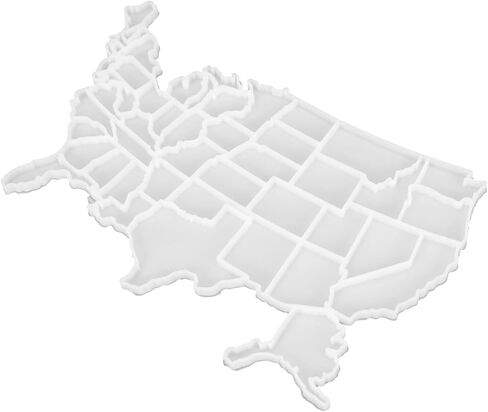 Abaodam الولايات المتحدة الأمريكية قالب السيليكون خريطة الولايات المتحدة علبة الثلج علبة المصاصة الولايات المتحدة الأمريكية لتقوم بها بنفسك قالب الخبز لعيد الميلاد يوم الاستقلال يوم الانتخابات in Kuwait