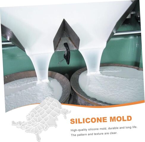 Abaodam الولايات المتحدة الأمريكية قالب السيليكون خريطة الولايات المتحدة علبة الثلج علبة المصاصة الولايات المتحدة الأمريكية لتقوم بها بنفسك قالب الخبز لعيد الميلاد يوم الاستقلال يوم الانتخابات in Kuwait