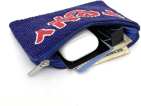 Beaded Coin Pouch, Small Wallets, Colorful and intricate Baded Coin Purse for Storing Your Must-Have Essentials, Birthday Graduatiaon Gifts (Bulldog) in Saudi Arabia