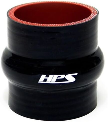 HPS HTSHC-312-BLK Silicone High Temperature 4-ply Reinforced Straight Hump Coupler Hose, 60 PSI Maximum Pressure, 3" Length, 3-1/8" ID, Black in Saudi Arabia