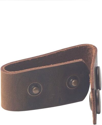 Genuine Leather Duty Belt Keeper with Double Snaps for 2¼" Wide Belt Security Tactical Belt Police Military Equipment Accessories (Set of 4) in Kuwait