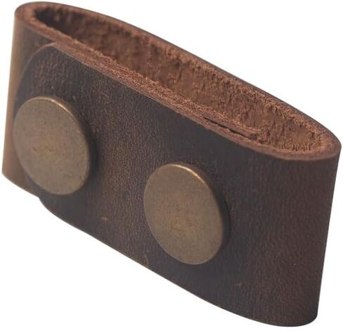 Genuine Leather Duty Belt Keeper with Double Snaps for 2¼" Wide Belt Security Tactical Belt Police Military Equipment Accessories (Set of 4) in Kuwait