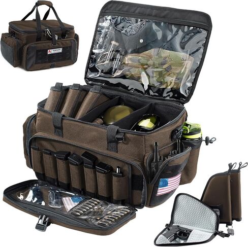 Large Pistol Range Bag Shooting for 5-7 Handguns- Tactical Bag Pistol Cases in Saudi Arabia