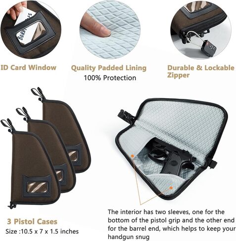 Large Pistol Range Bag Shooting for 5-7 Handguns- Tactical Bag Pistol Cases in Saudi Arabia