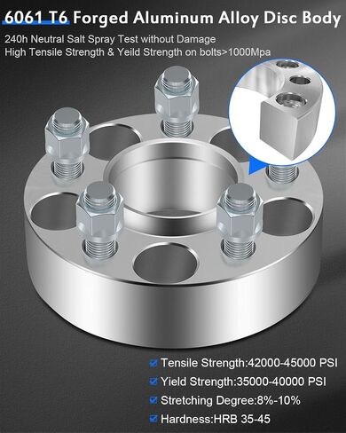 ECCPP 2X 1.5 inch 5 Lug 5x114.3 hubcentric Wheel Spacer 5x4.5 to 5x4.5 fits for Ford Mustang for Mark 7 for B2500 with 1/2" x20 Studs in Saudi Arabia