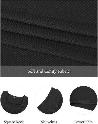 HDLTE Plus Size Square Neck Tank Tops for Women Summer Sleeveless Tops Casual Loose Henley Shirts in Saudi Arabia