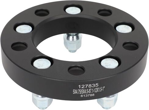 SCITOO 4Pcs 5x4.75 to 5x4.5 Wheel Adapters 1 inch Bore 87.1mm Studs 12x1.5 5 Lug Wheel Spacers No Hubcentric Fit for Chevrolet Corvette 1984-2019,for Cadillac XLR 2004-2009 in Saudi Arabia