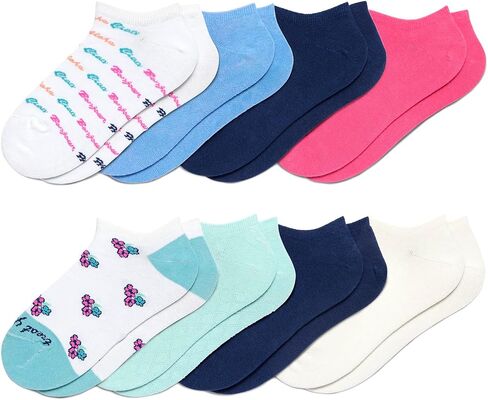 HUE Women's No Show Sport Socks, 8 Pair Pack in Saudi Arabia
