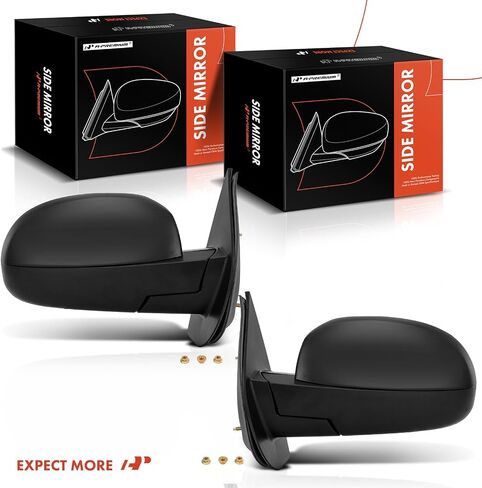 A-Premium Driver Side Manual Door Mirror - Compatible with Chevy Silverado 1500 2500 3500 07-13 & GMC Sierra 1500 2500 3500 - Non-Heated Manual Folding Outside Rear View Mirror in Saudi Arabia