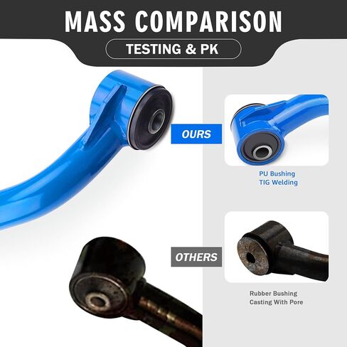 FLYCLE Black Front Upper Control Arms for 95-02 4Runner, 2 PCS 2-4" Lift Black White Grain Tubular Front Suspension Control Arm Compatible with 1995-2004 Tacoma in Saudi Arabia