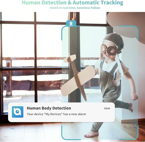 كاميرا أمان داخلية 2 كيه، كاميرا للحيوانات الأليفة بزاوية 360 درجة مع تطبيق الهاتف، رؤية ليلية، تتبع تلقائي لكشف الحركة الذكية، كاميرا داخلية صوتية ثنائية الاتجاه للمنزل/الطفل/المسنين/الحيوانات الأليفة in Kuwait