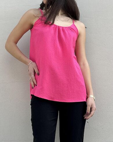 Zeagoo Womens Summer Sleeveless Tops Scoop Neck Cute Tank Camisole Casual Loose Fit Tops in Kuwait