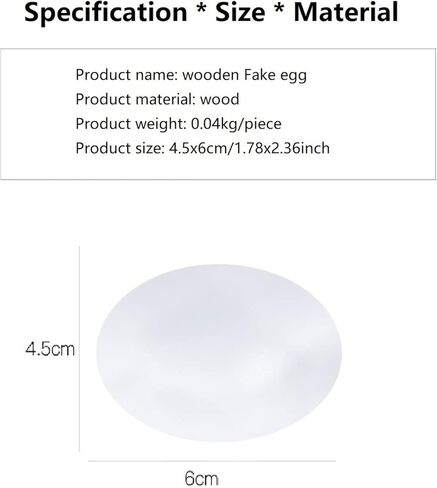 12 عبوة من البيض الخشبي، بيض عيد الفصح المزيف، بيض حرفي DIY لتفضلات الحفلات، زينة عيد الفصح (بني) in Kuwait