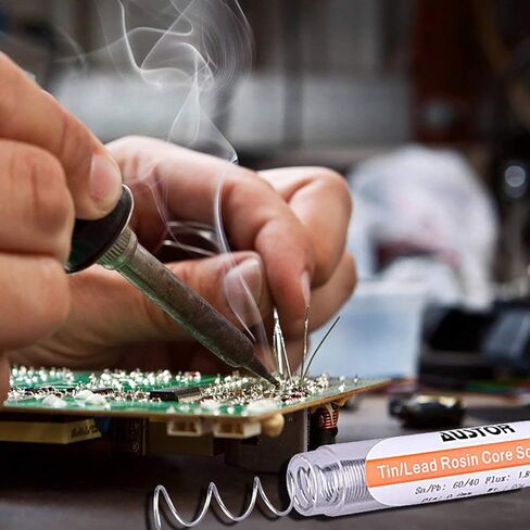 AUSTOR 6 Pack 60-40 Rosin Core Solder, Solder Wire Tin Lead Electrical Soldering Tools Diameter 0.8mm, 20g in Kuwait