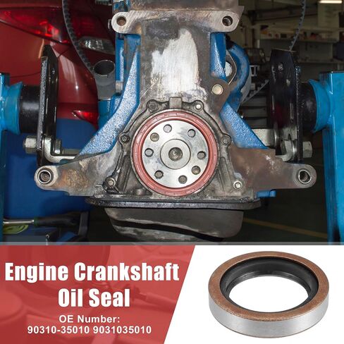 uxcell 2pcs Engine Crankshaft Oil Seal Replacement for Toyota Land Cruiser 1990-1997 for Lexus LX450 1996-1997 No.90310-35010/9031035010 in Saudi Arabia