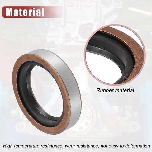 uxcell 2pcs Engine Crankshaft Oil Seal Replacement for Toyota Land Cruiser 1990-1997 for Lexus LX450 1996-1997 No.90310-35010/9031035010 in Saudi Arabia