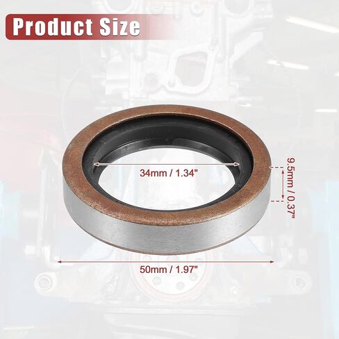 uxcell 2pcs Engine Crankshaft Oil Seal Replacement for Toyota Land Cruiser 1990-1997 for Lexus LX450 1996-1997 No.90310-35010/9031035010 in Saudi Arabia